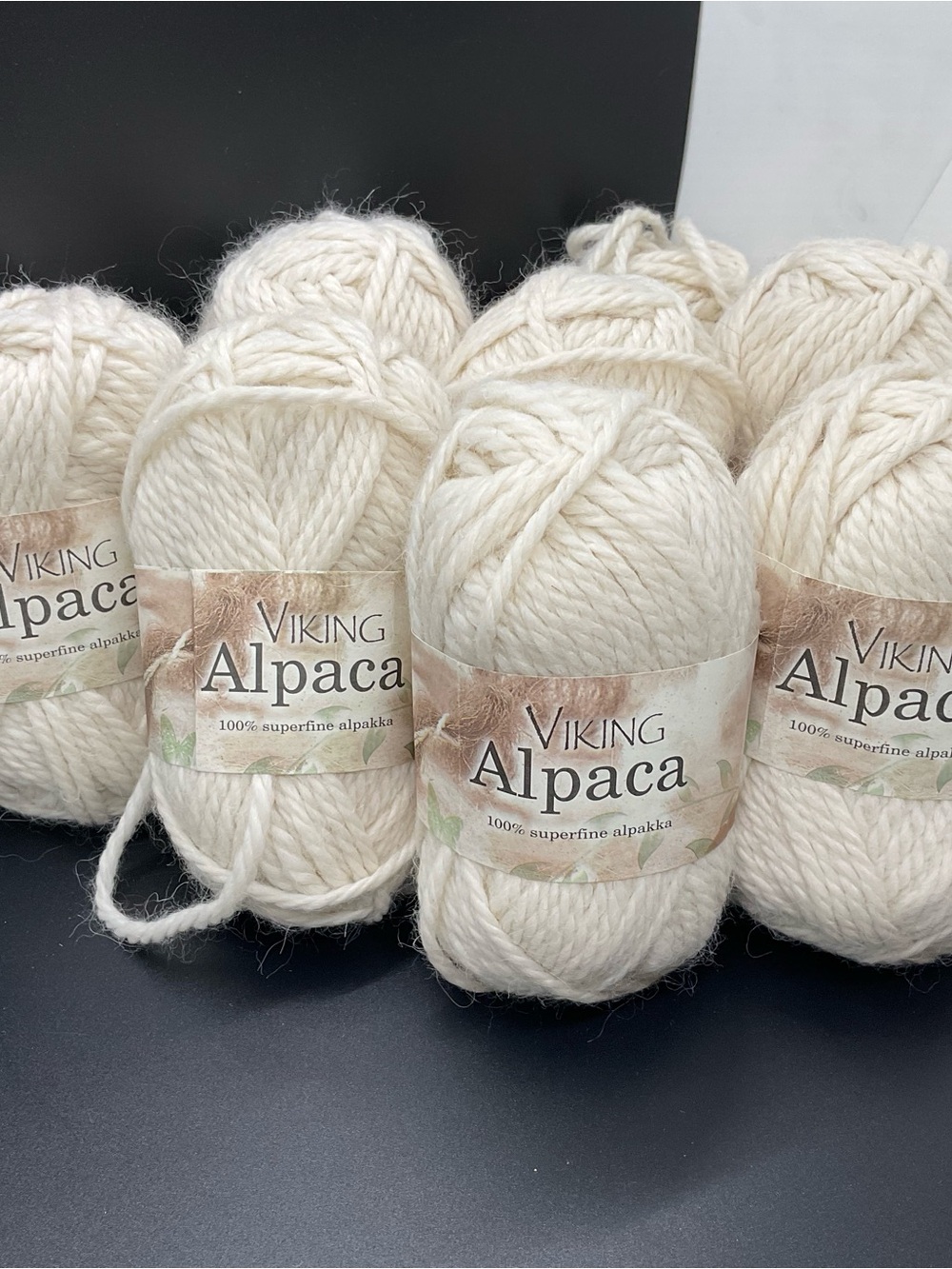 Viking Of Norway Alpaca 100% Superfine Alpaca 8 - 50gr Skeins Cream